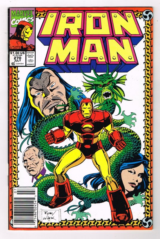 Iron Man #270 (1991)   Marvel Comics NEWSSTAND Copy