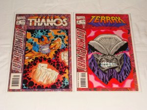 Cosmic Powers 1 2 3 4 5 6  Thanos Tyrant Morg Legacy Terrax Jack of Hearts 1994