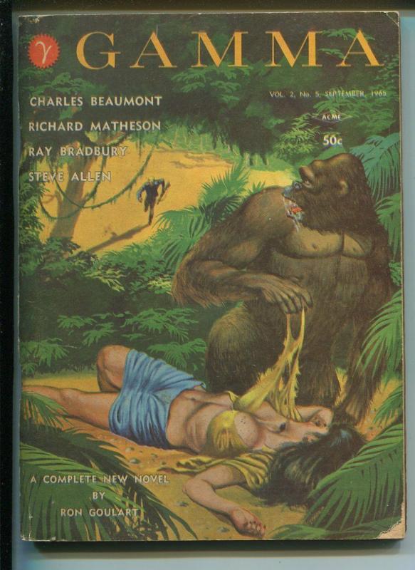 Gamma 9/1965-Star Press-Ray Bradbury-George Clayton Johnson-sci-fi pulp-VG