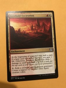 LOREHOLD EXCAVATION : Magic the Gathering MTG card / STRIXHAVEN, NM