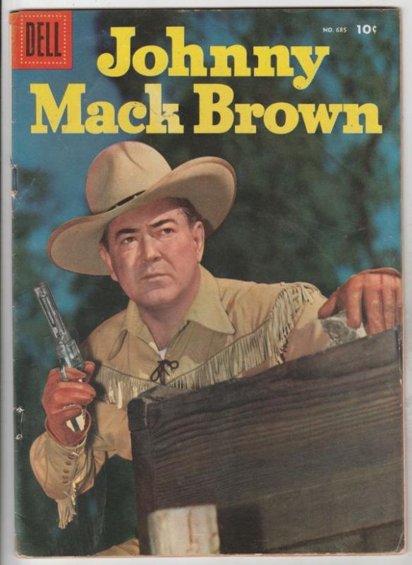 Four Color Double Cover #685 (May-56) VF High-Grade Johnny Mack Brown