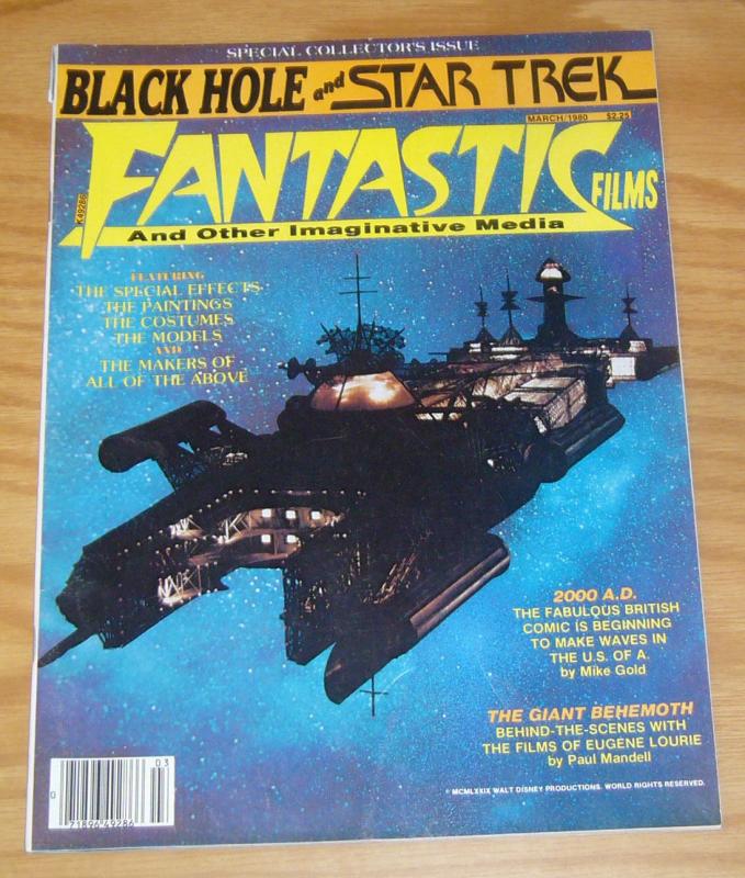 Fantastic Films #15 VG march 1980 black hole - star trek - 2000 A.D. magazine