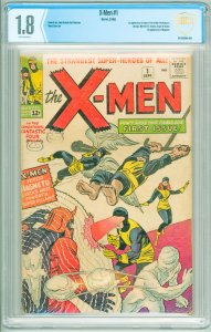 The X-Men #1 (1963) CBCS 1.8 1st Appearance of the X-Men!