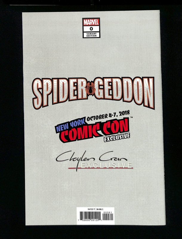 Spider-Geddon #0 NYCC Crain Virgin Variant