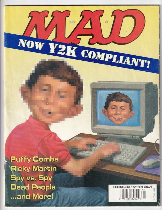 MAD Magazine #388 December 1999 Puff Daddy Ricky Martin Y2K 