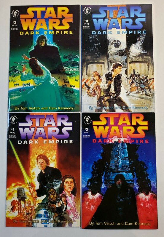 Star Wars Dark Empire #1-6 Complete Set Dark Horse Comics