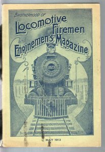 Brotherhood Of Locomotive Firemen & Enginemen's Magazine 5/1913-railroads-FN