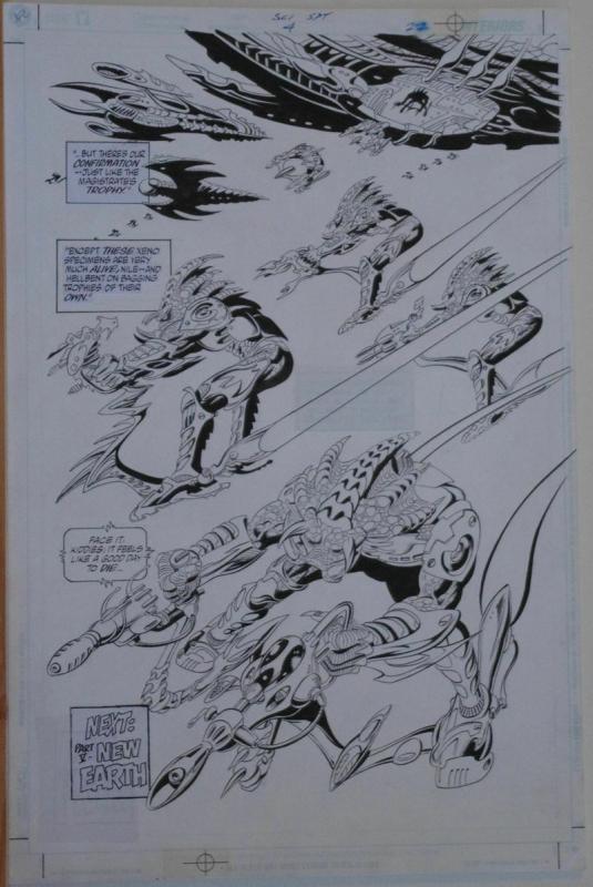 PAUL GULACY / JIMMY PALMIOTTI original art, SCI SPY #4 pg 22, Vertigo, Splash