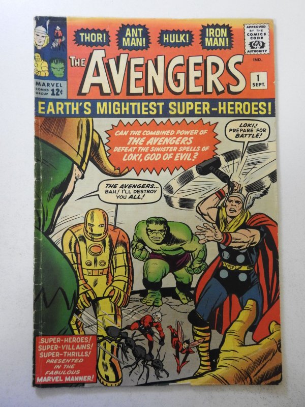 Avengers #1 (1963) VG+ Condition 1st Appearance of the Avengers!