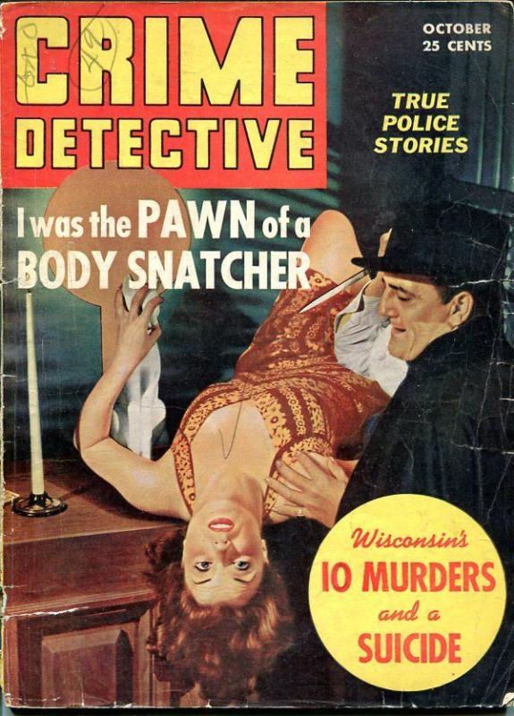 CRIME DETECTIVE-OCT 1942-G-HARD BOILED-SPICY-MURDER-RAPE-KNIFE-WIELDING G