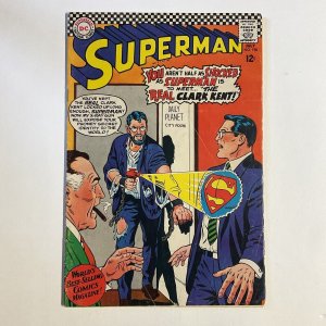 SUPERMAN 198 1967 DC COMICS VG- VERY GOOD- 3.5