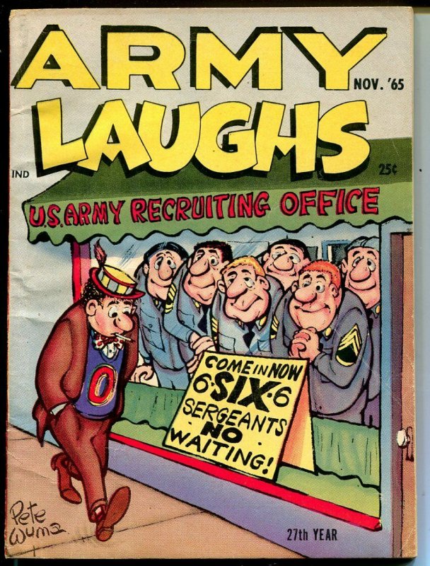 Army Laughs 11/1965-Crestwood-Pete Wyma-cartoons-gags-jokes-VF-