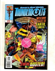Lot Of 10 Thunderbolts Marvel Comic Books # 14 15 16 19 20 21 23 26 27 28 CJ11