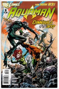 The NEW 52! AQUAMAN #1-3 (2011) 9.0 VF/NM  Geoff Johns! Ivan Reis! Joe Prado!