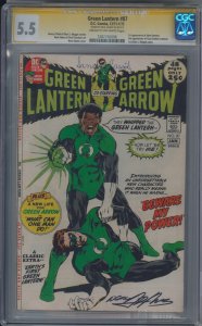 Green Lantern 87 CGC SS 5.5 1st John Stewart 2nd Guy Gardner Neal Adams 1971 KEY