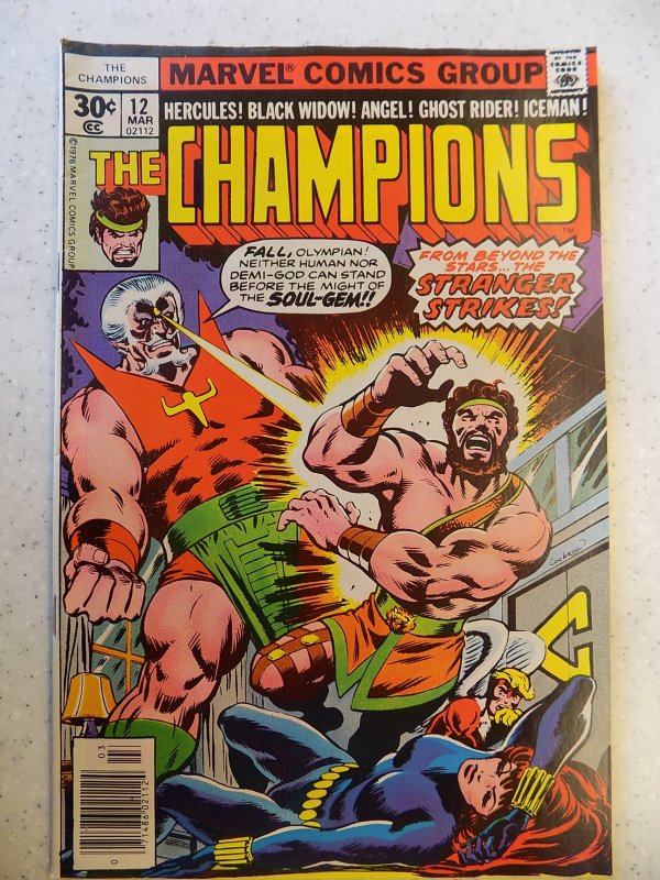 CHAMPIONS # 12 MARVEL BRONZE GHOST RIDER HERCULES BLACK WIDOW MOVIE