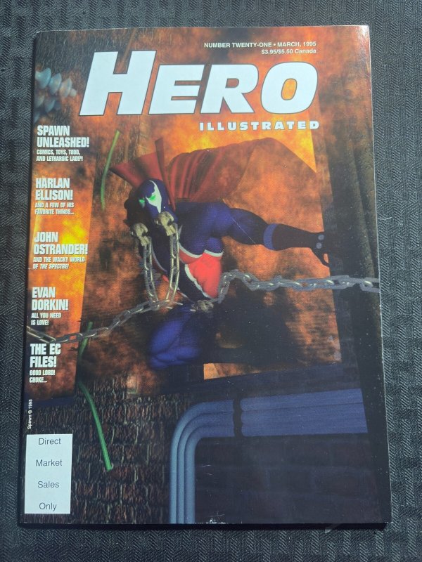 1995 HERO ILLUSTRATED Comics Magazine #21 FN 6.0 Spawn Unleashed / Milk & Cheese