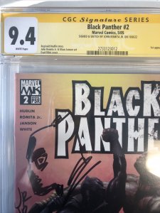 Black Panther (2005) #2 (CGC 9.4 SS WP) Signed & Sketch John Romita JR.
