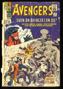 Avengers #14 Complete and unrestored 1st Appearance Of Ogor & The Kallusians!