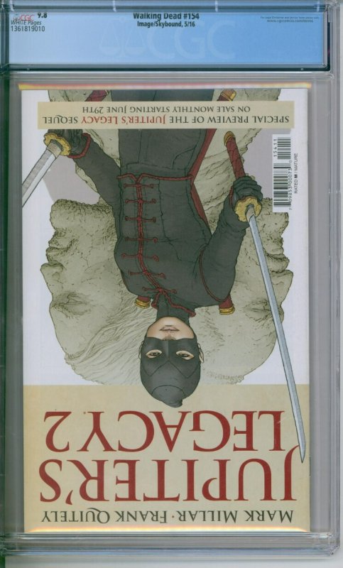 Image Comics The Walking Dead #154 CGC 9.8 1st Appearance Of Beta