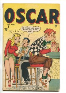 OSCAR #15 1948-TIMELY-SODA SHOP-ESOTERIC-RARE-BIZARRE COVER-vg