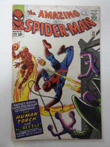 The Amazing Spider-Man #21 (1965) VG Condition moisture stain