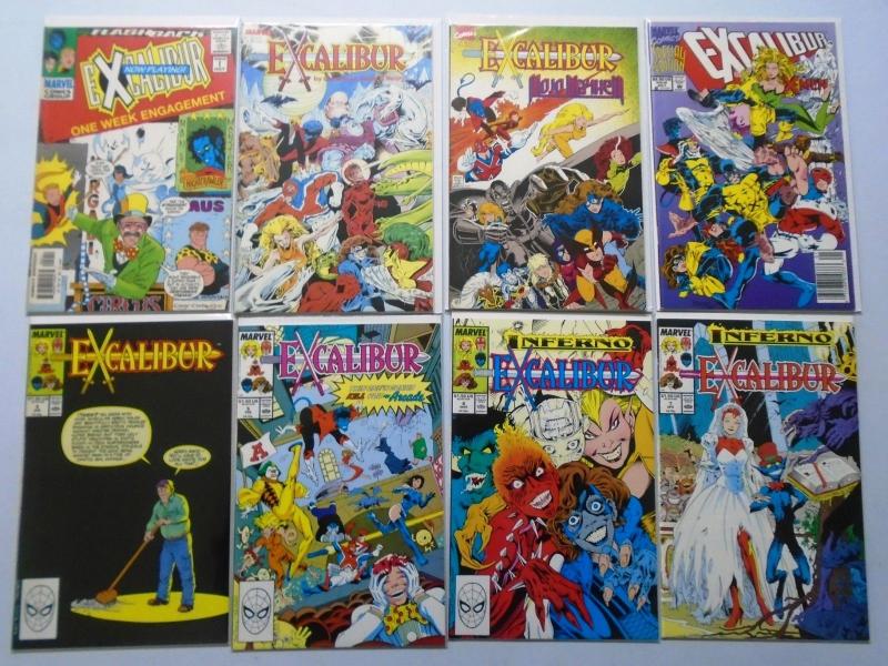 Excalibur Lot From:#4-100 + 3 Specials 75 Different 8.0 VF (1989-96)