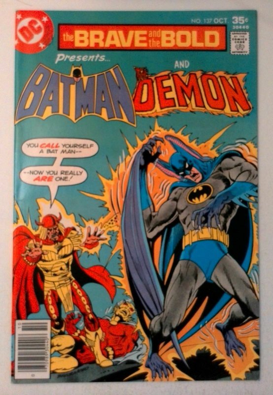 Brave and the Bold #137 DC 1977 VF+ Bronze Age Comic Book The Demon 1st Print