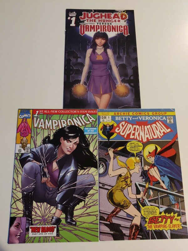 Betty&Veronica Supernatural 1 Blade homage, Vamperonica 1,Jughead vs Vamperonca1