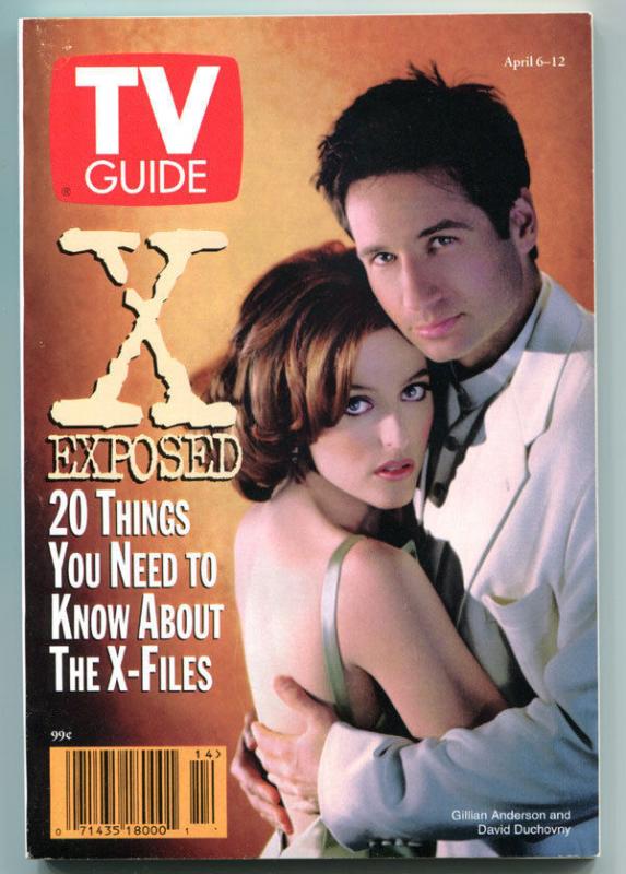 X-FILES Exposed TV guide, David Duchovny, Gillian, Apr 6-12 1996,  more in store