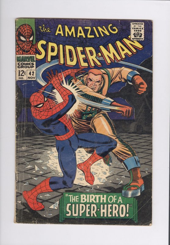 Amazing Spider-Man # 42  Very Good Minus (VG-)  (1966) Silver Age