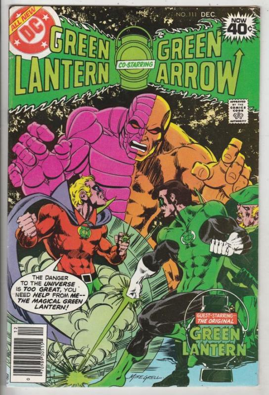 Green Lantern #111 (Dec-78) VF/NM High-Grade Green Lantern, Green Arrow, Blac...