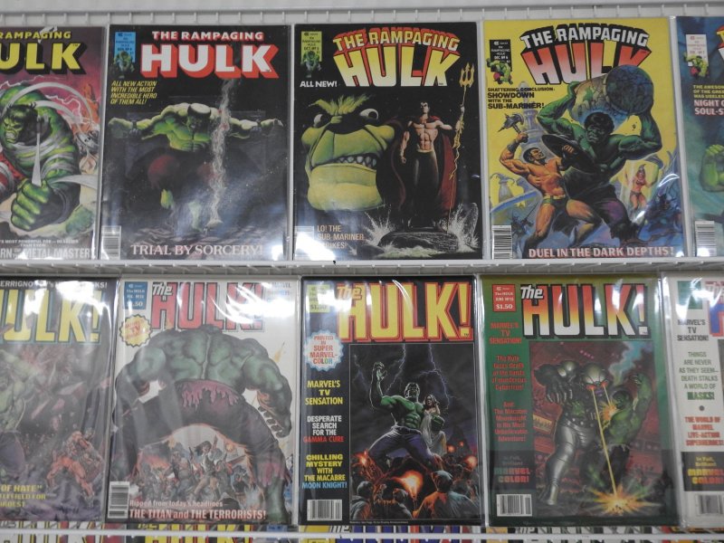The Rampaging Hulk Magazine Complete Set #1-27 Avg VF Condition!! Beautiful Set!