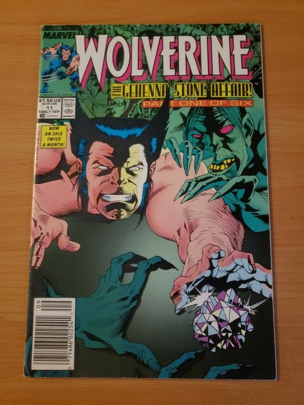 Wolverine #11 Newsstand Edition ~ NEAR MINT NM ~ (1989, Marvel Comics)