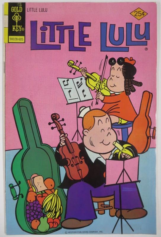 LITTLE LULU #232 F+ Gold Key Comics! Tubby & Lulu cover! May 1976