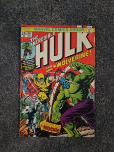 The Incredible Hulk Comic Wolverine 1st App! Hulk #181