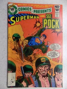 DC COMICS PRESENTS # 10 WHITMAN VARIANT SUPERMAN SGT ROCK ACTION ADVENTURE