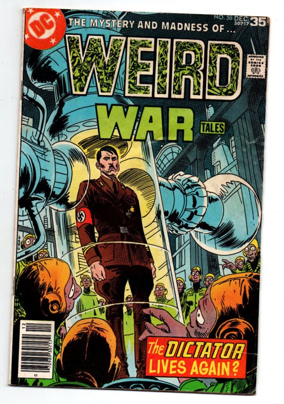 Weird War Tales #58 newsstand - Hitler cover - Horror - 1977 - (-VG) 