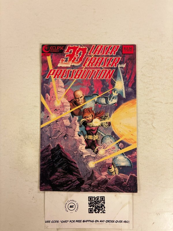 3-D Laser Eraser #1 VF Eclipse Comic Books 25 HH104