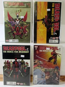 Deadpool & Merces For Money Lot 4 #1, 2, 5 A, 5 C 2016 Marvel 9.2 Variant Comics