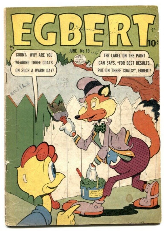 Egbert #19 1950-Golden Age Funny Animals G/VG 