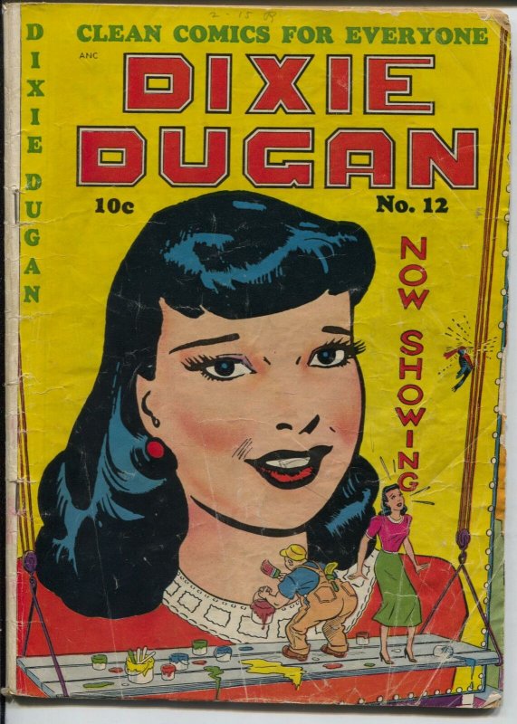 Dixie Dugan #12 1949-ACG-headlight interior art-Good Girl Art cover-VG- 