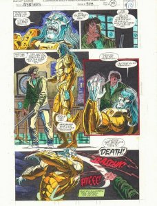 Avengers #378 p.10 Color Guide Art - Butcher (Mephitisoid) - 1994 by John Kalisz
