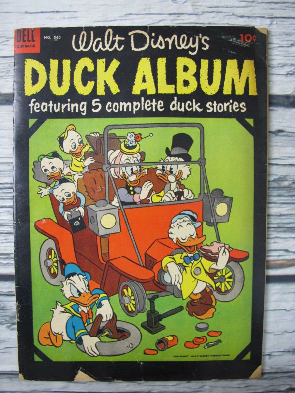 Walt Disney Duck Album Dell Comic #560 Golden Age 1954