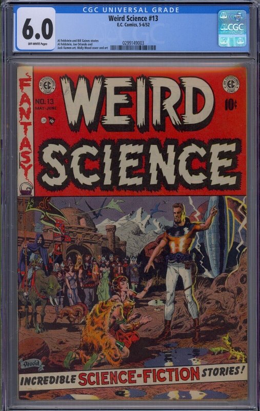 WEIRD SCIENCE #13 CGC 6.0 WALLY WOOD PRE-CODE HORROR