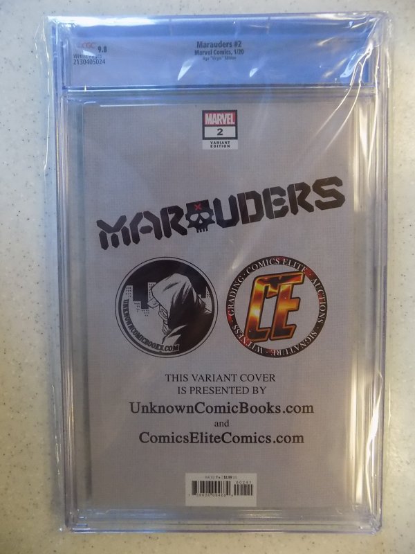 MARAUDERS # 2 NGU VIRGIN COMIC ELITE UNKNOWN EXCLUSIVE CGC 9.8.