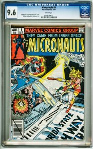 Micronauts #6 (1979) CGC 9.6! bottom of slab broken