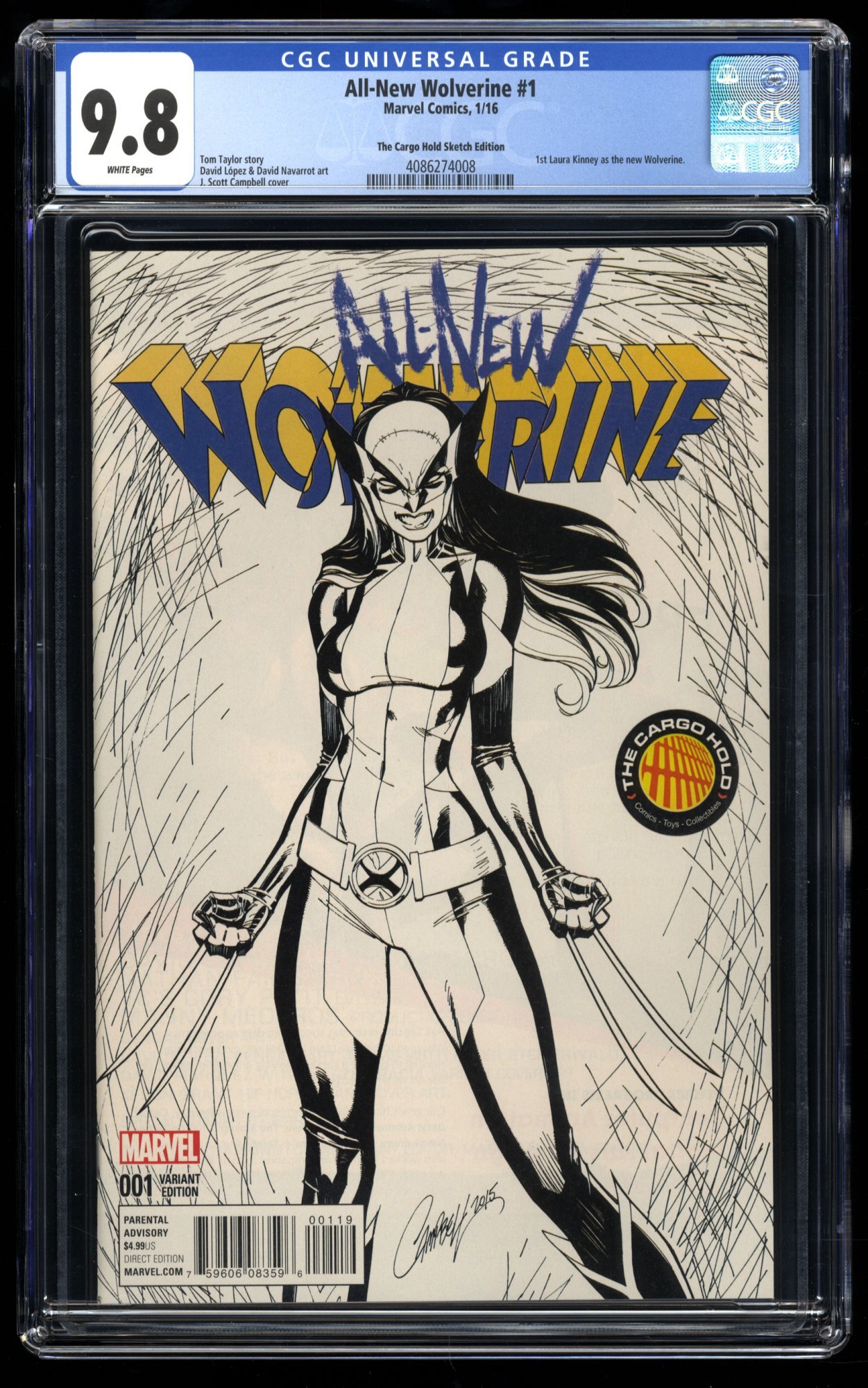 Wolverine sketch blank cover original Art Xmen Marvel  eBay