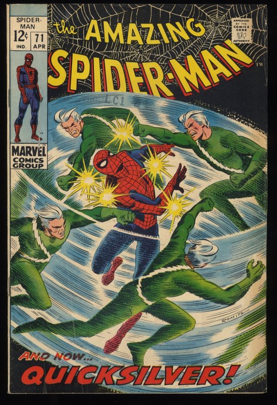 Amazing Spider-Man #71 VG 4.0 Quicksilver Appearance!