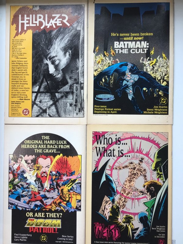 The Shadow #2, 5, 8 & 12(1988) lot of 4 comics from DC seven deadly finns shadow